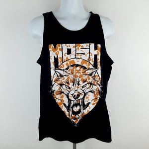 Marsh Men's Tank Top T-shirt By Anvil Size Large Black